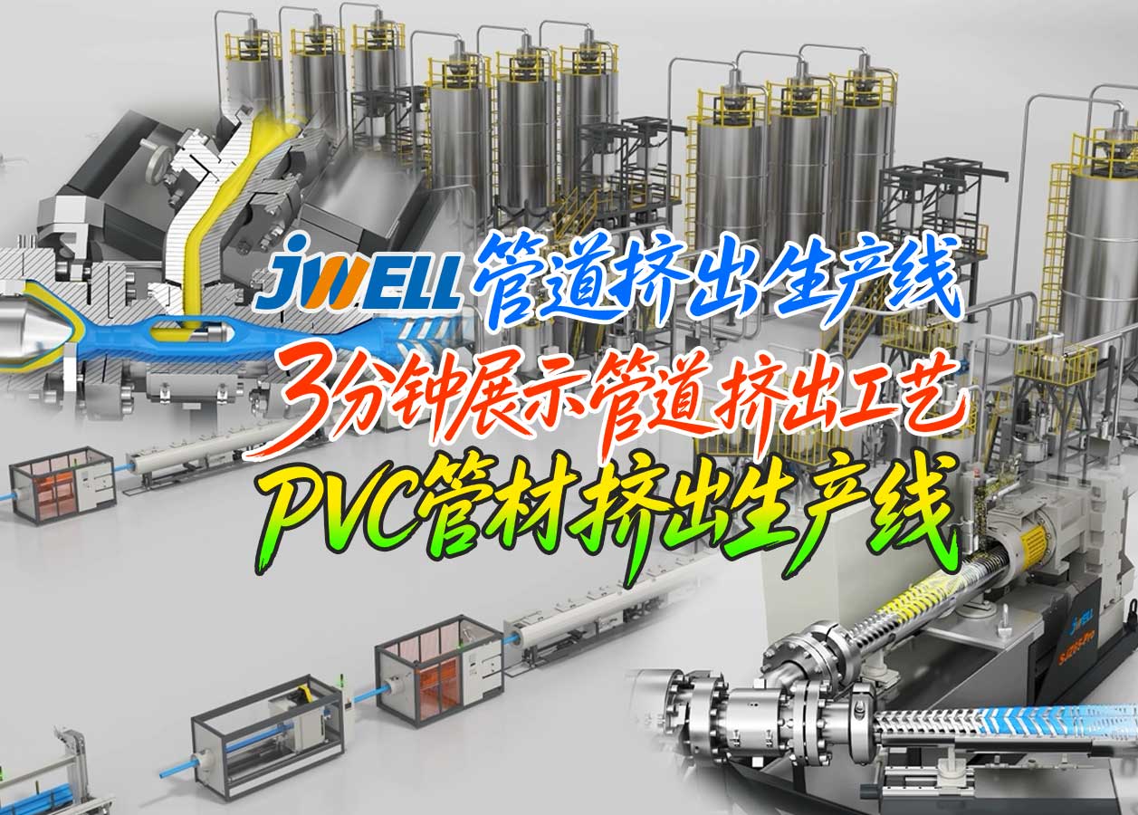 金纬管道挤出生产线动画