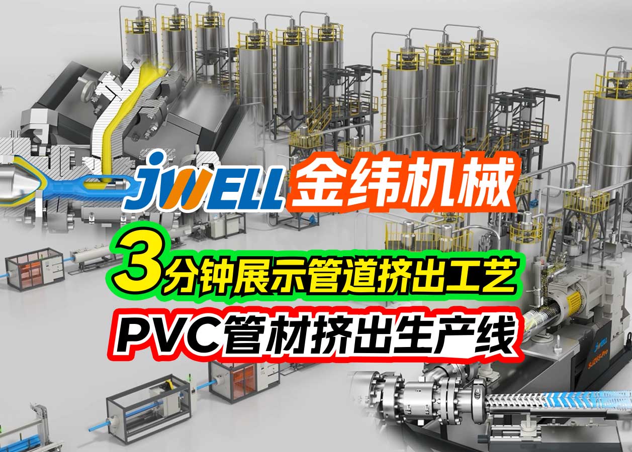 金纬管道挤出生产线动画